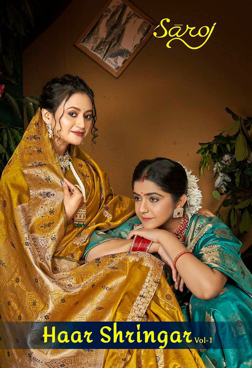 Haar Shringar Vol 1 Organza Silk Designer Sarees Wholesale Clothing Suppliers In India